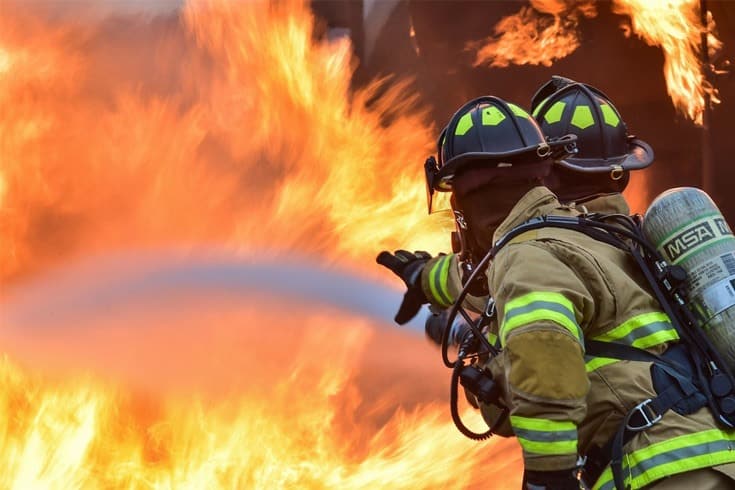 Incendio en una empresa